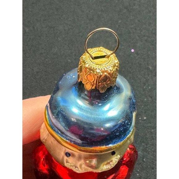 Vintage West Germany Nut Cracker Glass Mold Christmas Ornament - Picture 6 of 11